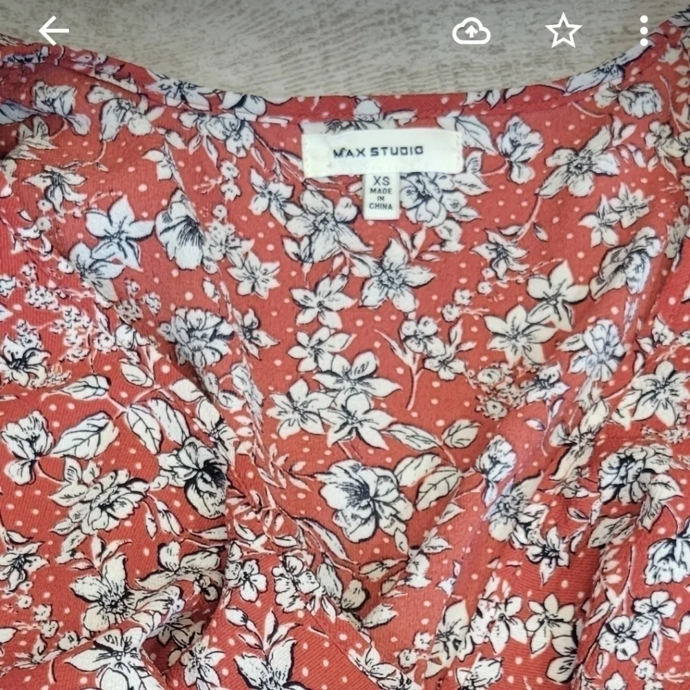 Max Studio Micro Floral MIDI Wrap Dress Size XS - Picture 6 of 6